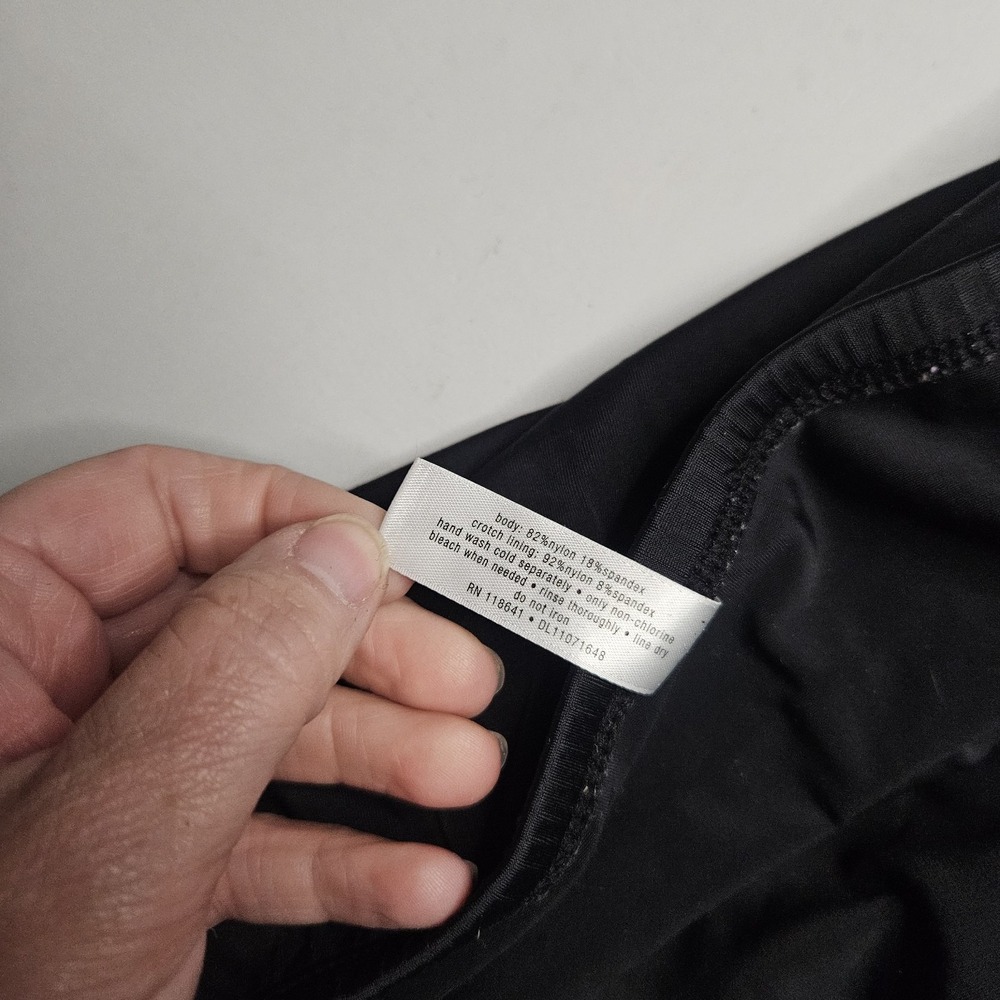 Lane Bryant Womens Swim Skirt 22 Black Side Slit - Picture 7 of 9